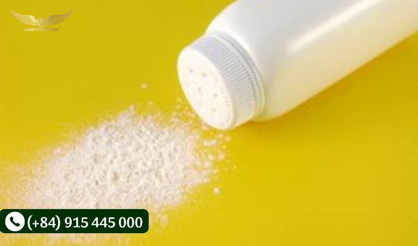 Sử dụng phấn rôm để khử mùi cao su